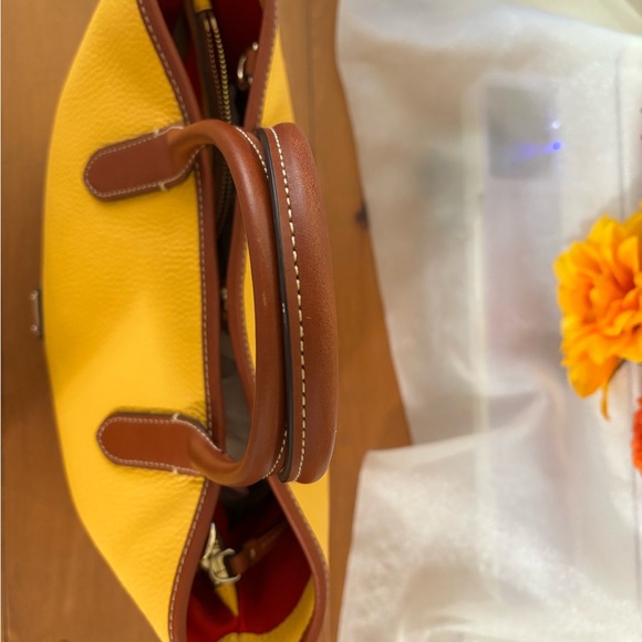 Dooney & Bourke Maze and Brown Pebble Leather Tote - Picture 10 of 14